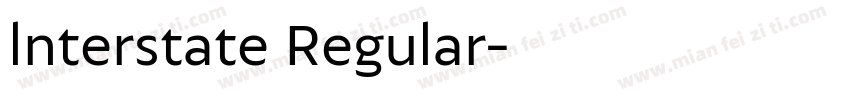 lnterstate Regular字体转换